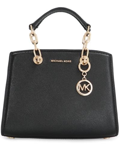 MICHAEL Michael Kors Cynthia Leather Mini Bag - Black
