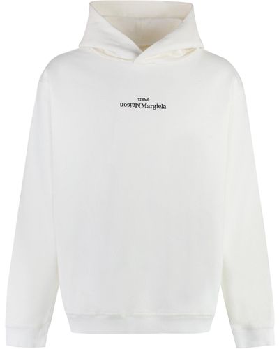 Maison Margiela Hooded Sweatshirt - White