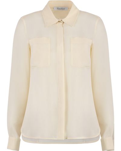 Max Mara Vongola Silk Shirt - White
