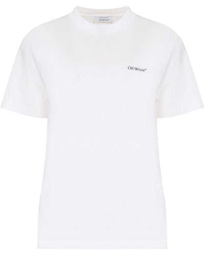 Off-White c/o Virgil Abloh Cotton Crew-neck T-shirt - White