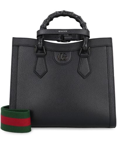 Gucci Diana Small Leather Tote - Black