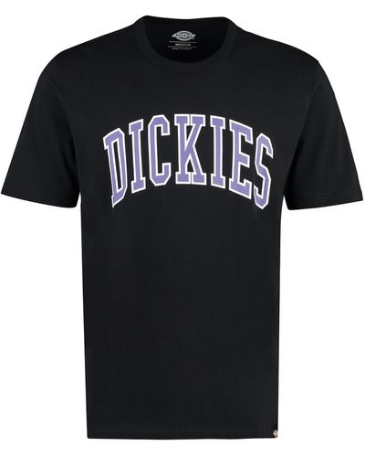 Dickies T-shirt Aitkin in cotone con logo - Nero