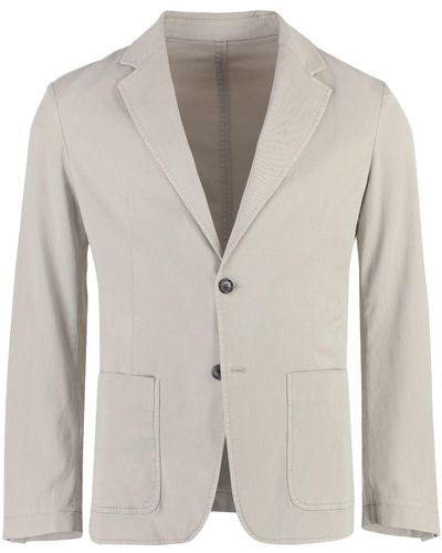 Dondup Single-breasted Two-button Jacket - Gray