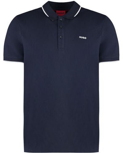 BOSS Cotton-piqué Polo Shirt - Blue