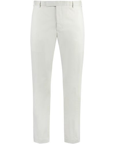 PT01 Pantaloni in misto cotone - Bianco