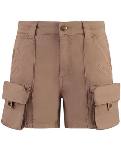 Pinko Shorts cargo Porta in cotone - Marrone