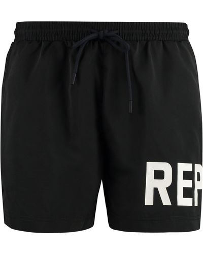 Represent Nylon Swim Shorts - Black