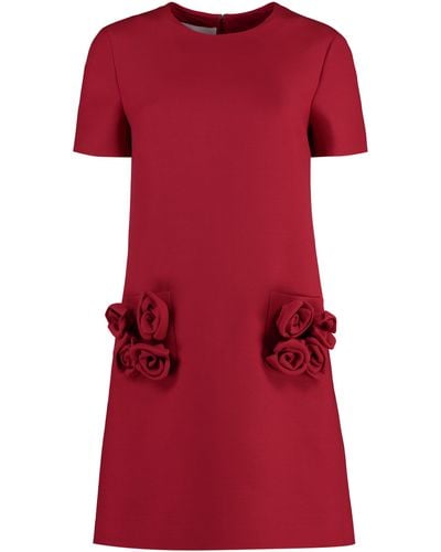 Valentino Crêpe Couture Dress - Red