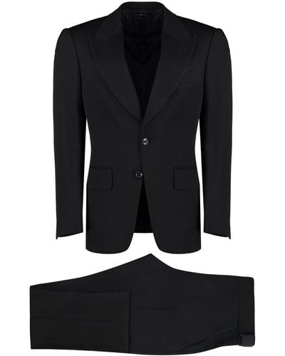 Tom Ford Viscose Two-pieces Suit - Black