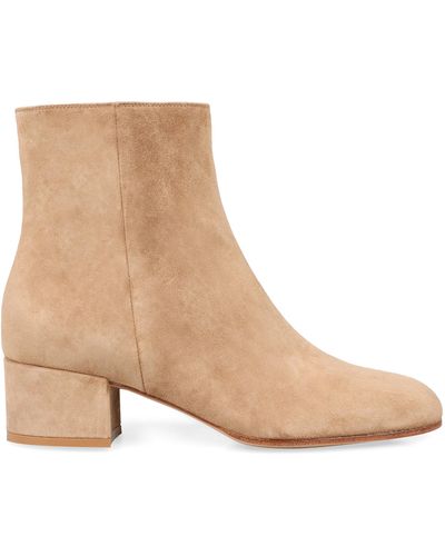 Gianvito Rossi Margaux Mid Bootie Ankle Boots - Brown