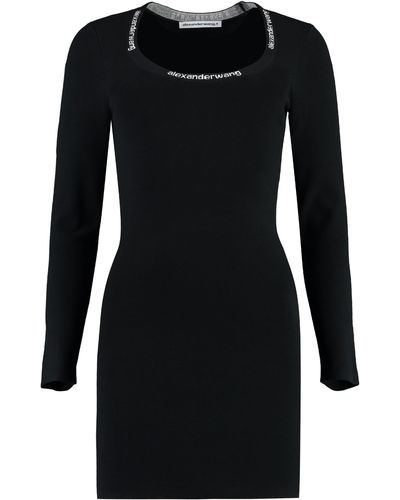 Alexander Wang Mini-abito in maglia - Nero