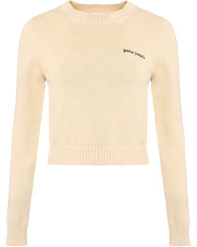 Palm Angels Pullover in cotone - Bianco