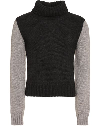 Dolce & Gabbana Wool Turtleneck Sweater - Black