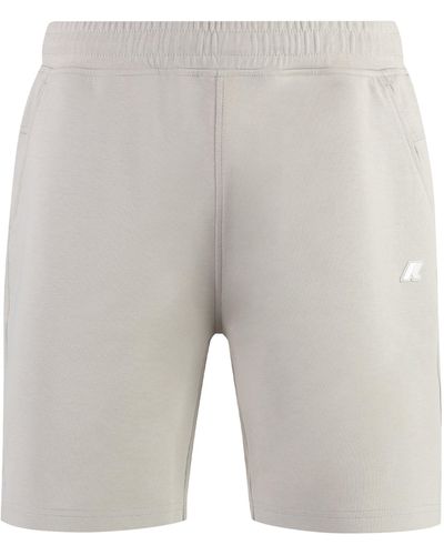 K-Way Keny Cotton Bermuda Shorts - Grey