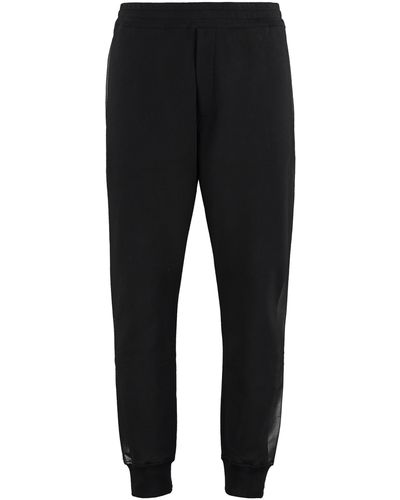 Alexander McQueen Stretch Cotton Track-pants - Black