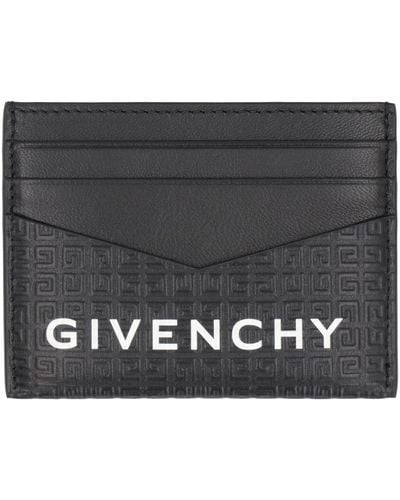 Givenchy Portacarte Micro 4G in pelle - Grigio