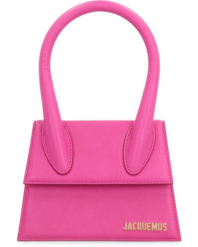 Jacquemus Le Chiquito Moyen Leather Handbag - Pink