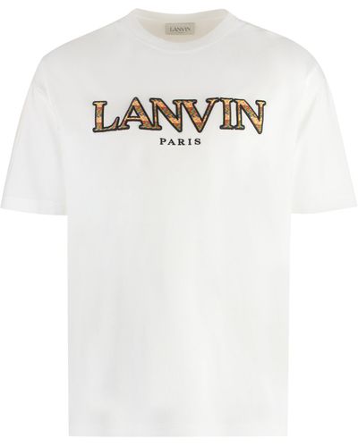 Lanvin T-shirt girocollo in cotone - Bianco