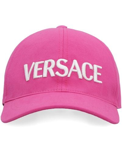 Versace Cappello da baseball con logo - Rosa