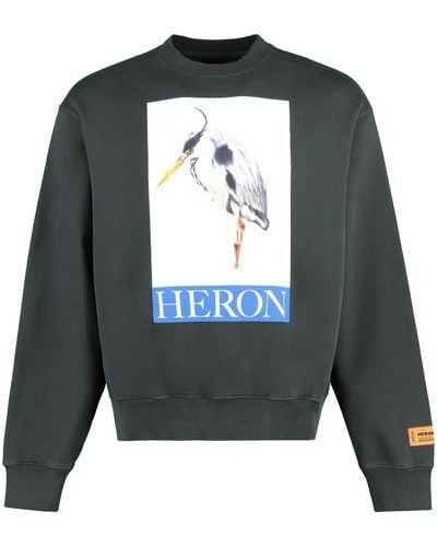 Heron Preston Printed Cotton Sweatshirt - Black