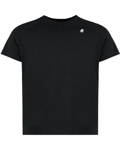 K-Way T-shirt in cotone - Nero