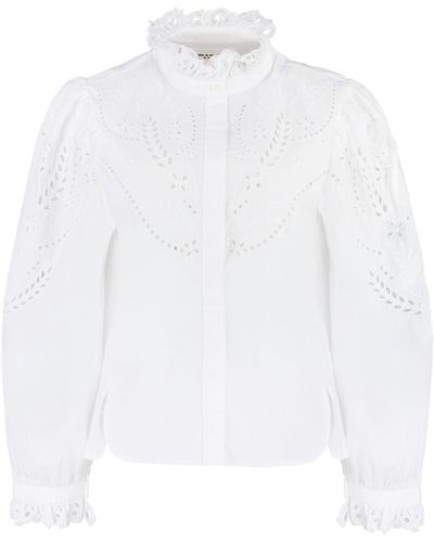 Isabel Marant Camicia Raissa in cotone - Bianco