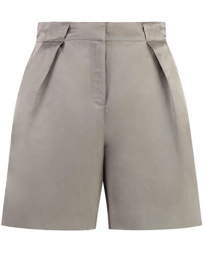 Calvin Klein Linen Blend Shorts - Grey