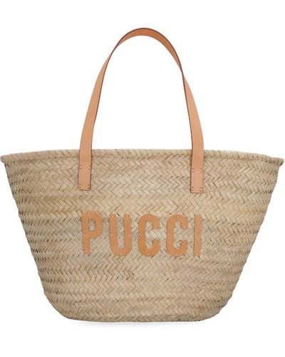 Emilio Pucci Raffia Tote Bag - Multicolour