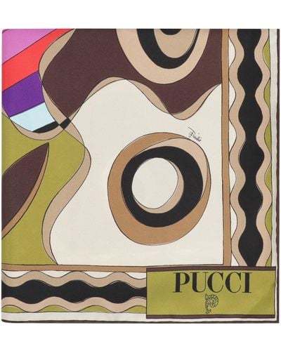 Emilio Pucci Printed Silk Scarf - Multicolour