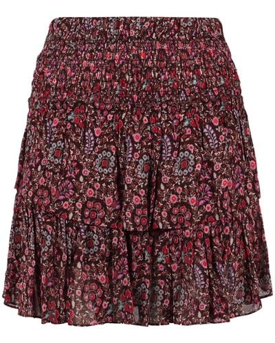 Isabel Marant Ruffled Mini Skirt - Red