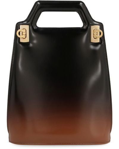 Ferragamo Mini bag Wanda in pelle - Nero