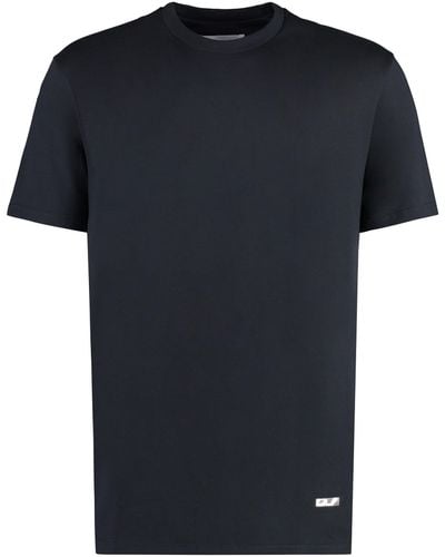 Jil Sander T-shirt girocollo in cotone - Nero