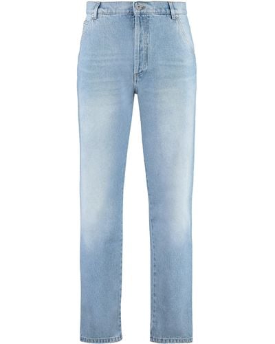 Balmain Jeans straight leg a 5 tasche - Blu
