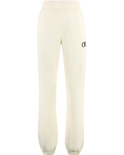 Off-White c/o Virgil Abloh Pantaloni joggers in cotone - Bianco