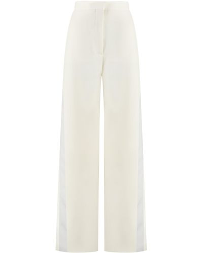 Stella McCartney Pantaloni in lana - Bianco