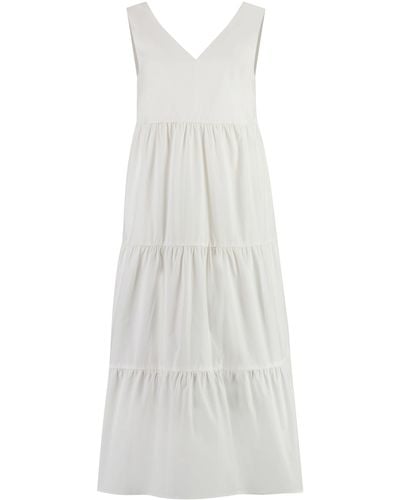 Woolrich Poplin Maxi Dress - White