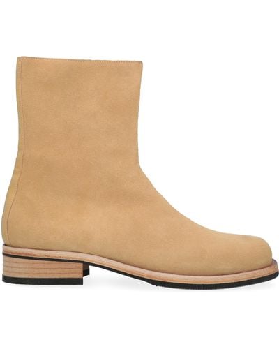 Our Legacy Suede Ankle Boots - Natural