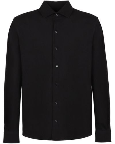 Agnona Cotton Shirt - Black