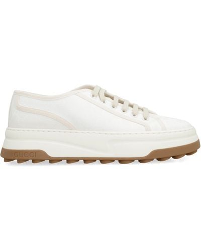 Gucci Fabric Low-Top Trainers - White