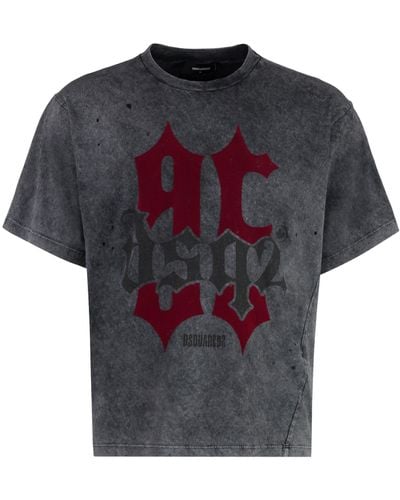 DSquared² Cotton Crew-neck T-shirt - Grey