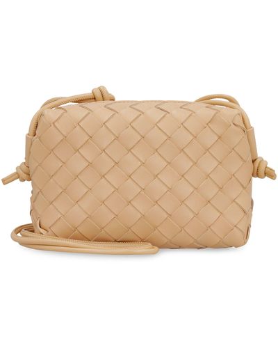 Bottega Veneta Camera bag Mini Loop in pelle - Neutro