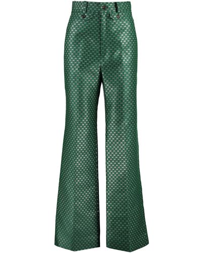 Gucci Flared Trousers - Green