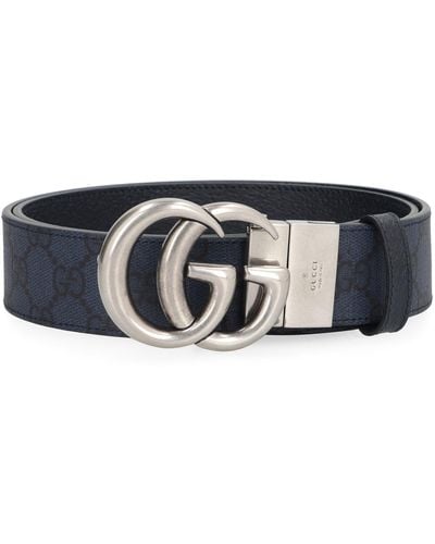 Gucci Cintura reversibile GG Marmont - Blu