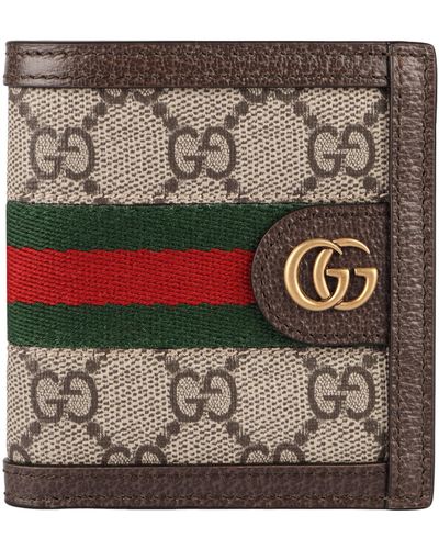 Gucci Ophidia Flap-over Wallet - Grey