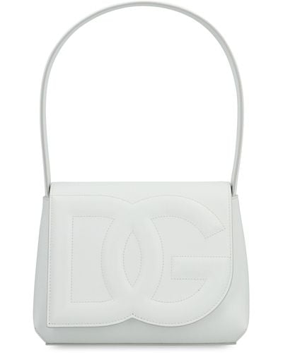 Dolce & Gabbana Borsa a spalla DG Logo in pelle - Bianco