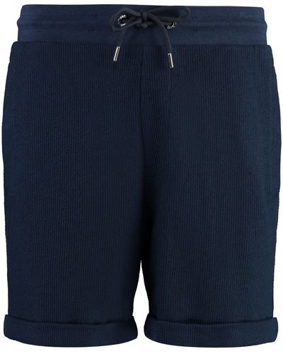 BOSS Cotton Bermuda Shorts - Blue