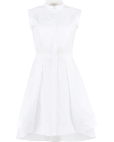 Alexander McQueen Cotton Shirtdress - White