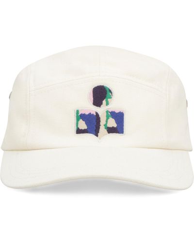 Isabel Marant Cappello da baseball Tedji con logo - Bianco