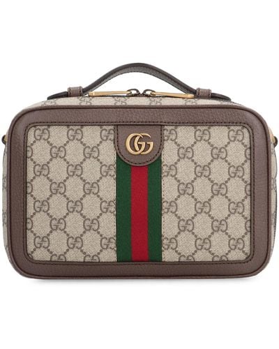 Gucci Ophidia GG Supreme Fabric Shoulder-bag - Brown