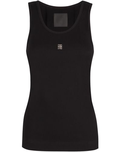 Givenchy Tank top in cotone - Nero